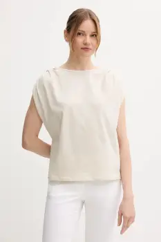 United Colors of Benetton tricou din bumbac culoarea bej, 3096D10AB imagine