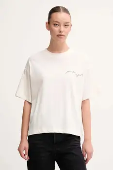 United Colors of Benetton tricou din bumbac culoarea bej, 35P5D10AR imagine