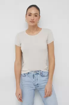 United Colors of Benetton tricou din bumbac culoarea bej imagine