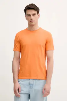 United Colors of Benetton tricou din bumbac culoarea bej, uni, 3JE1J19A5 imagine