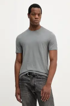 United Colors of Benetton tricou din bumbac culoarea bej, uni, 3JE1J19A5 imagine