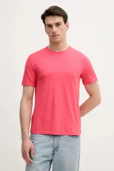 United Colors of Benetton tricou din bumbac culoarea bej, uni, 3JE1J19A5 imagine