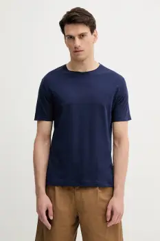 United Colors of Benetton tricou din bumbac culoarea bej, uni, 3P7XU1058 imagine