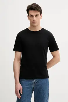 United Colors of Benetton tricou din bumbac culoarea bej, uni, 3P7XU1058 imagine