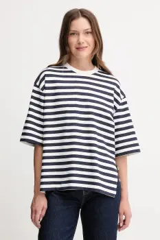 United Colors of Benetton tricou din bumbac culoarea bleumarin, 34N1D10AO imagine