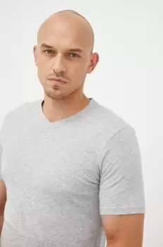 United Colors of Benetton tricou din bumbac culoarea gri, melanj imagine