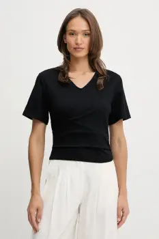 United Colors of Benetton tricou din bumbac culoarea negru, 3J5CD401R imagine