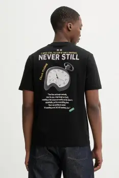 United Colors of Benetton tricou din bumbac culoarea negru, cu imprimeu, 3MI5U10BG imagine