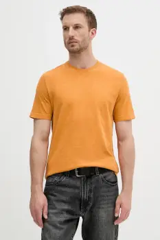 United Colors of Benetton tricou din bumbac culoarea portocaliu, uni, 36JGU105U imagine