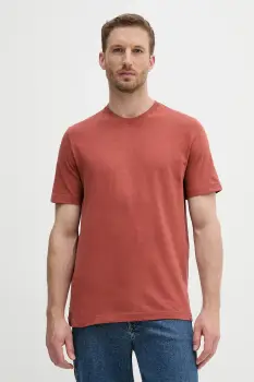 United Colors of Benetton tricou din bumbac culoarea portocaliu, uni, 36JGU105U imagine