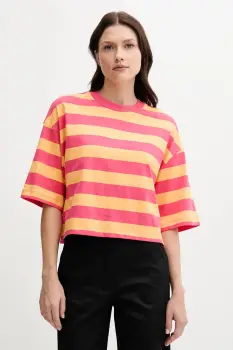 United Colors of Benetton tricou din bumbac culoarea roz, 32JPD10A5 imagine