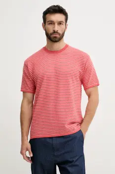 United Colors of Benetton tricou din bumbac culoarea roz, cu imprimeu, 1195K109V imagine