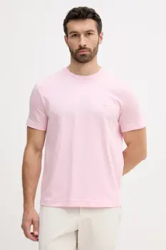 United Colors of Benetton tricou din bumbac culoarea roz, uni, 3M4WU1088 imagine