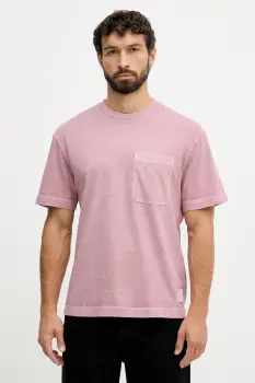 United Colors of Benetton tricou din bumbac culoarea roz, uni, 3ZITU10AV imagine