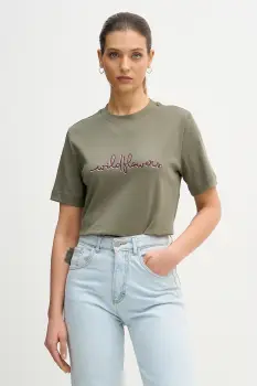 United Colors of Benetton tricou din bumbac culoarea verde, 3DCJD10B5 imagine