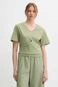 United Colors of Benetton tricou din bumbac culoarea verde, 3J5CD401R imagine