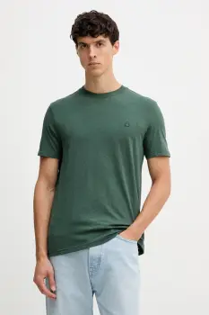 United Colors of Benetton tricou din bumbac culoarea verde, melanj, 3UWFU10AU imagine