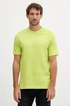 United Colors of Benetton tricou din bumbac culoarea verde, uni, 36JGU105U imagine