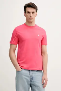 United Colors of Benetton tricou din bumbac culoarea verde, uni, 3MI5J1AF7 imagine