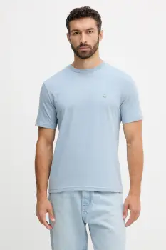 United Colors of Benetton tricou din bumbac culoarea verde, uni, 3MI5J1AF7 imagine