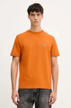 United Colors of Benetton tricou din bumbac culoarea verde, uni, 3MI5J1AF7 imagine