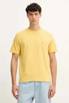 United Colors of Benetton tricou din bumbac culoarea verde, uni, 3MI5J1AF7 imagine