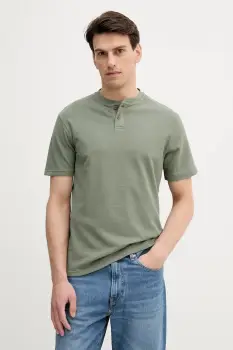 United Colors of Benetton tricou din bumbac culoarea verde, uni, 3RL3U10AS imagine