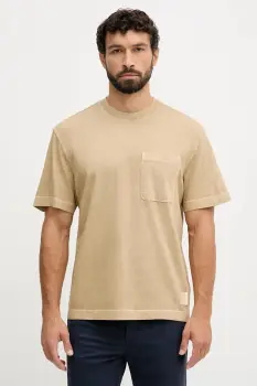 United Colors of Benetton tricou din bumbac culoarea verde, uni, 3ZITU10AV imagine