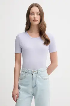 United Colors of Benetton tricou din bumbac culoarea violet, 3GA2E16A0 imagine