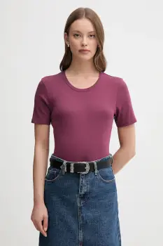 United Colors of Benetton tricou din bumbac culoarea violet, 3GA2E16A0 imagine