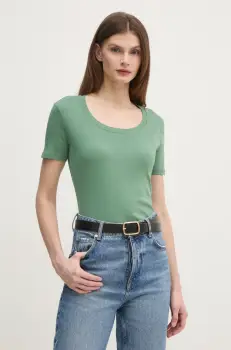 United Colors of Benetton tricou din bumbac femei, culoarea negru, 3GA2D1066 imagine