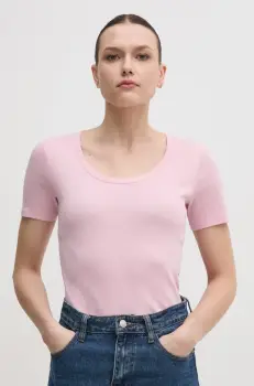 United Colors of Benetton tricou din bumbac femei, culoarea negru, 3GA2D1066 imagine