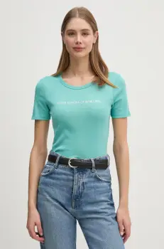 United Colors of Benetton tricou din bumbac femei, culoarea rosu, 3GA2E16A2 imagine