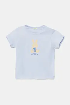 United Colors of Benetton tricou din bumbac pentru bebelusi 3I1XA1067 imagine