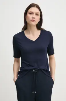 United Colors of Benetton tricou femei, culoarea albastru marin, 3Z12D401G imagine