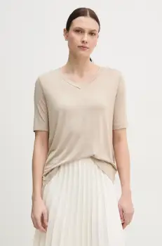 United Colors of Benetton tricou femei, culoarea bej, 3Z12D401G imagine