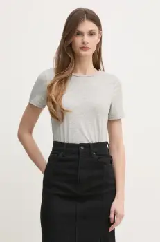 United Colors of Benetton tricou femei, culoarea gri, 3ZQM3M857 imagine