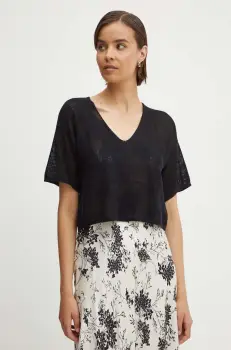 United Colors of Benetton tricou femei, culoarea negru imagine