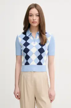 United Colors of Benetton tricou polo femei, 124ME3019 imagine