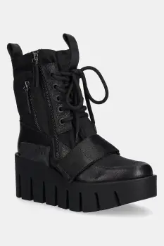 United Nude botine Grip Combat Lo culoarea negru, cu platforma, 1096101165 imagine