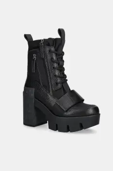 United Nude botine Grip Combat Mid culoarea negru, cu toc drept, 1096201165 imagine