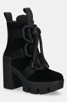 United Nude botine Grip Nomad Mid II femei, culoarea negru, cu toc drept, 107640157 imagine