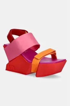 United Nude sandale cu platforma pentru femei, din piele bruta Sandal imagine