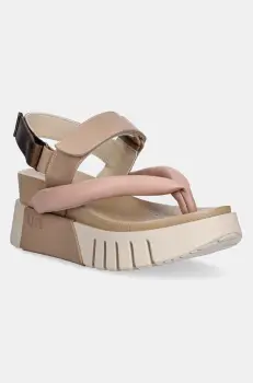 United Nude sandale Delta Tong femei, culoarea bej, 10712861188 imagine