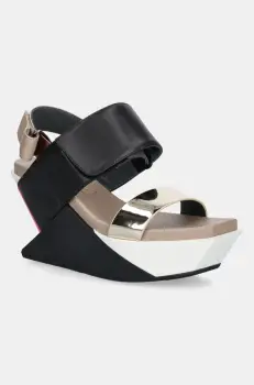 United Nude sandale Delta Wedge Sandal culoarea negru, 1041389316 imagine