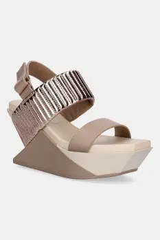 United Nude sandale wedges din piele Delta Wedge Puffier imagine