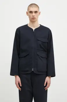 Universal Works geaca barbati, culoarea bleumarin, de tranzitie, 31124 imagine