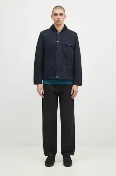 Universal Works geaca barbati, culoarea bleumarin, de tranzitie, 31128 imagine