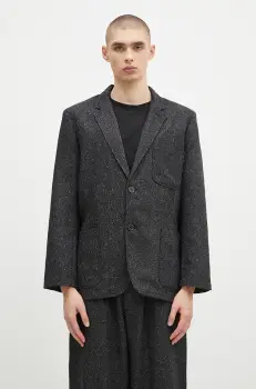 Universal Works sacou din lana culoarea negru, 31136 imagine