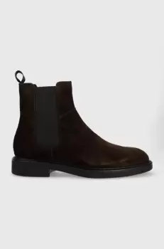 Vagabond botine din piele intoarsa Alina barbati, culoarea maro imagine